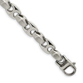 Chisel Stainless Steel Brushed and Polished 8.25 inch Bracelet